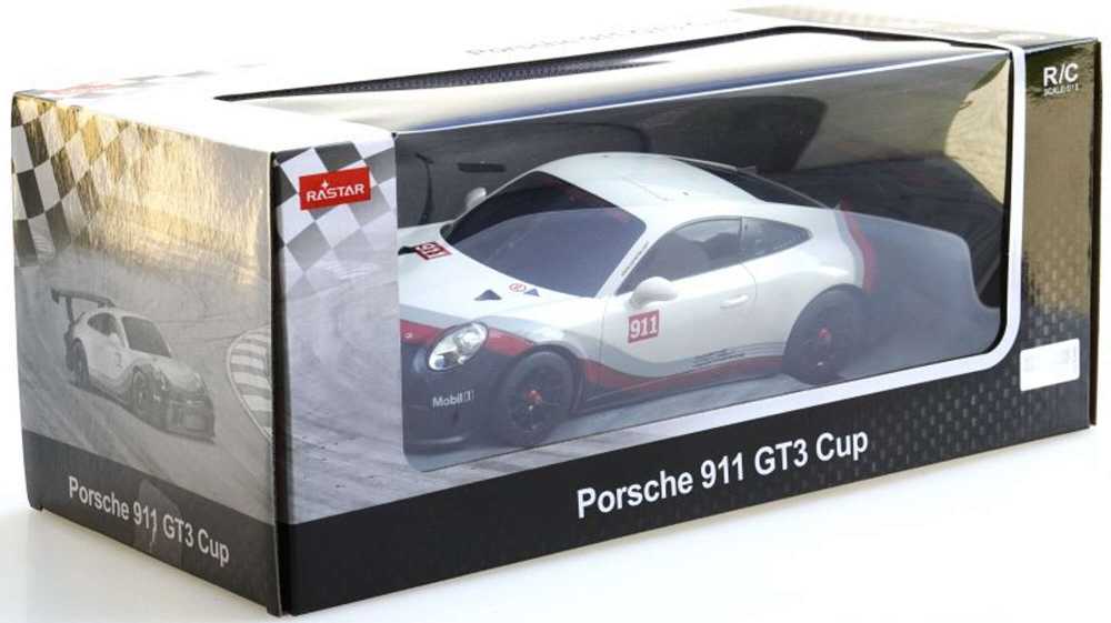 RASTAR automodelis valdomas, RC 1:18 Porsche 911 GT3 CUP, 59400