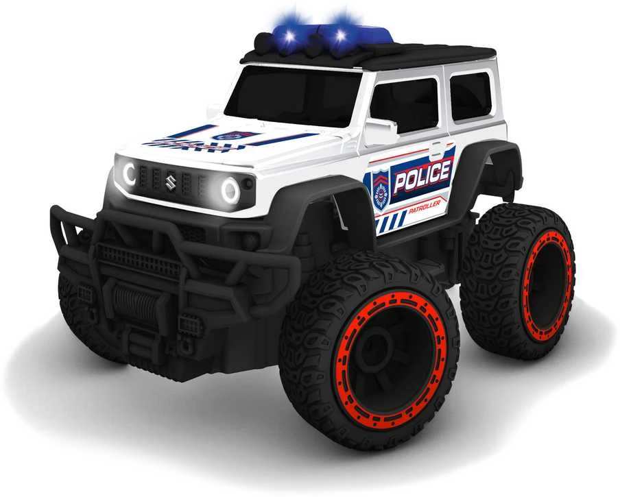 Simba Nuotoliniu būdu valdomas policijos visureigis Suzuki su šviesomis ir garsu