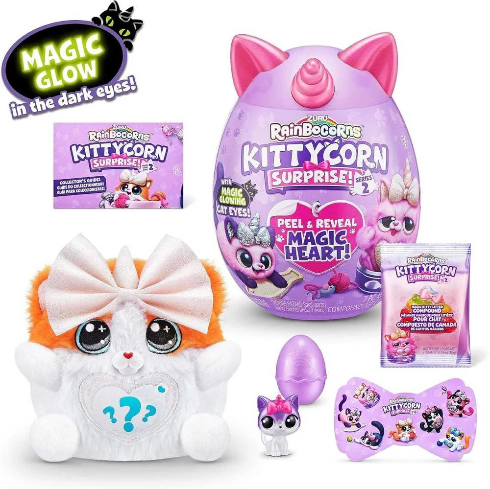 RAINBOCORNS pliušinis žaislas su aksesuarais Kittycorn, 7 serija, 9279