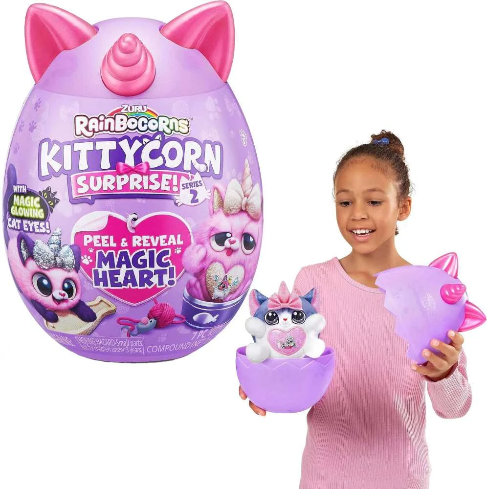 RAINBOCORNS pliušinis žaislas su aksesuarais Kittycorn, 7 serija, 9279