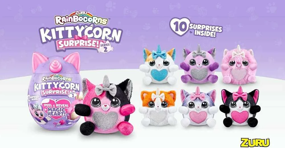 RAINBOCORNS pliušinis žaislas su aksesuarais Kittycorn, 7 serija, 9279