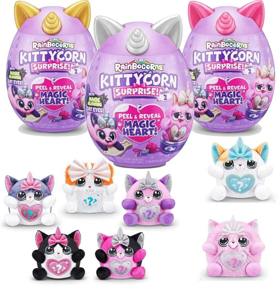RAINBOCORNS pliušinis žaislas su aksesuarais Kittycorn, 7 serija, 9279