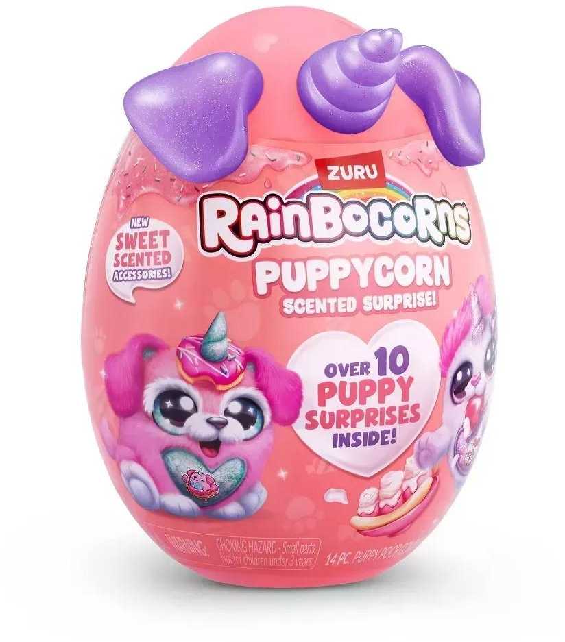 Zuru RAINBOCORNS pliušinis žaislas su aksesuarais Puppycorn Surprise, 9298