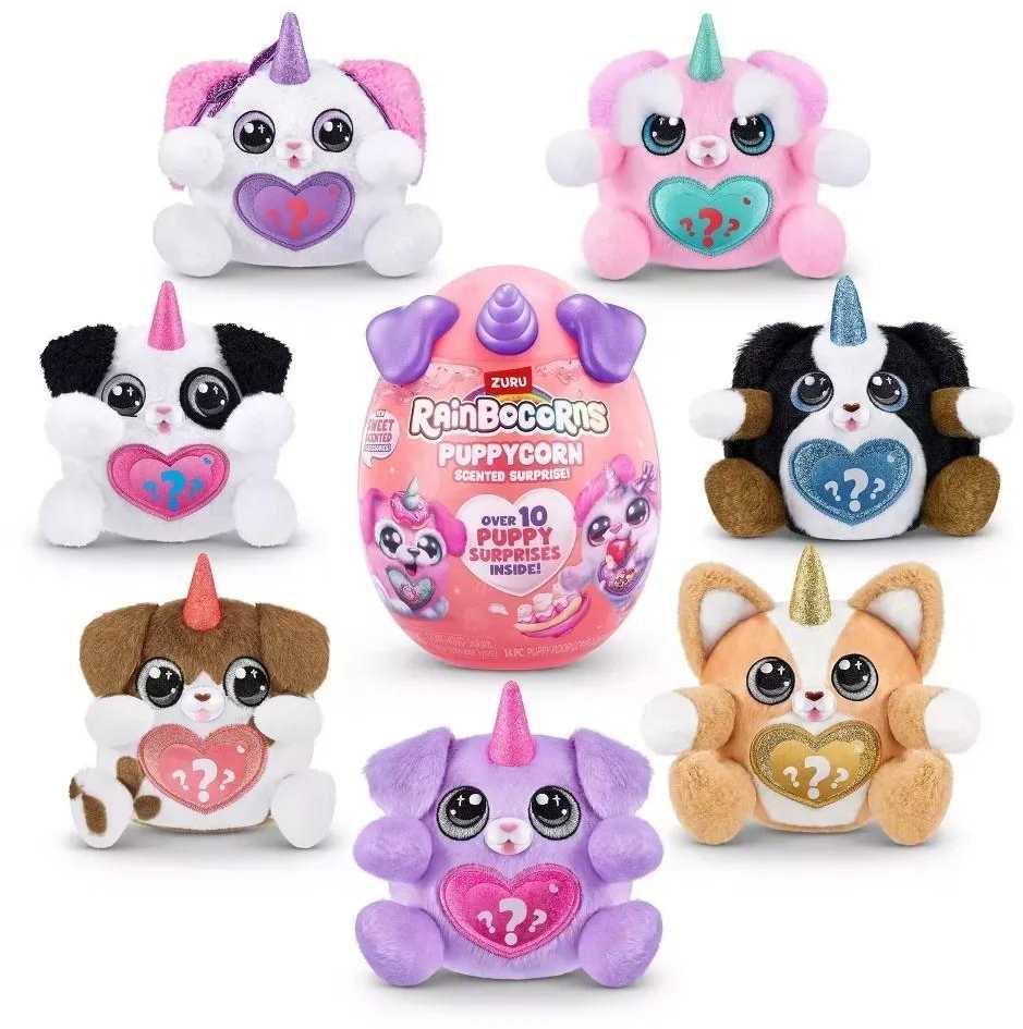 Zuru RAINBOCORNS pliušinis žaislas su aksesuarais Puppycorn Surprise, 9298