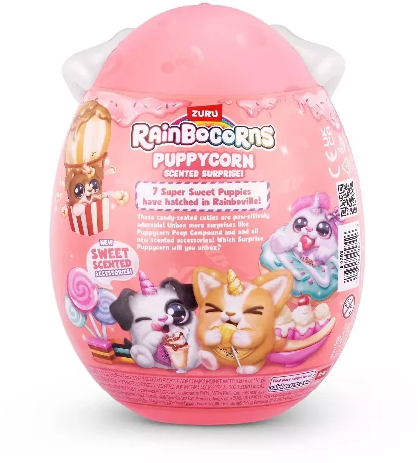 Zuru RAINBOCORNS pliušinis žaislas su aksesuarais Puppycorn Surprise, 9298
