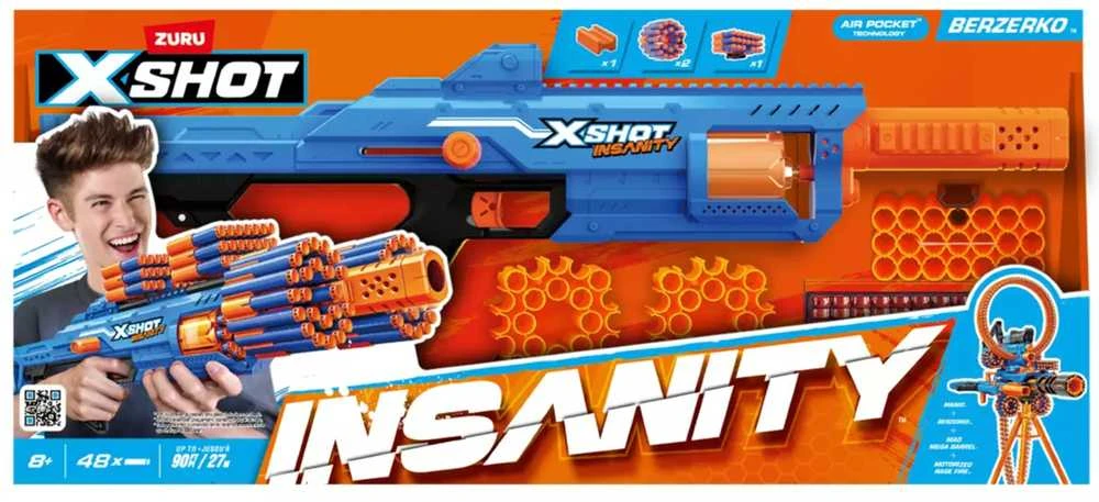 XShot X-SHOT žaislinis šautuvas Berzerko Insanity, 1 serija, 36610