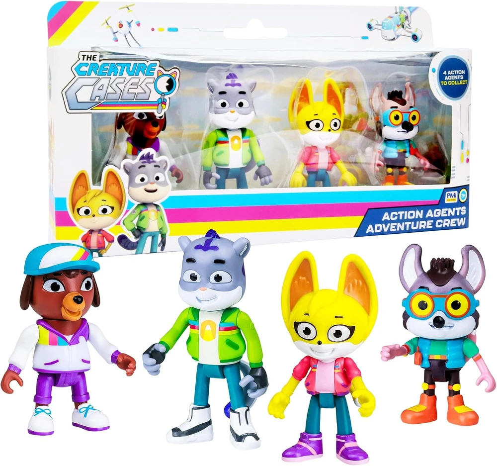 Pmi Kids World CREATURE CASES S1 VEIKSMO AGENTAI 7,5 CM - 4 vnt. pakuotė