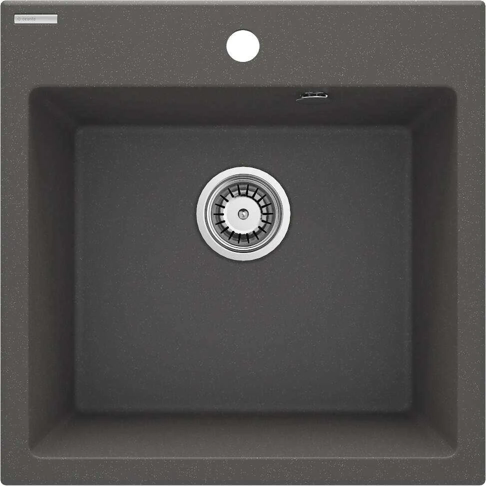 Deante granitinė virtuvinė plautuvė Deante Evora, ZQJ_T103, Anthracite metallic