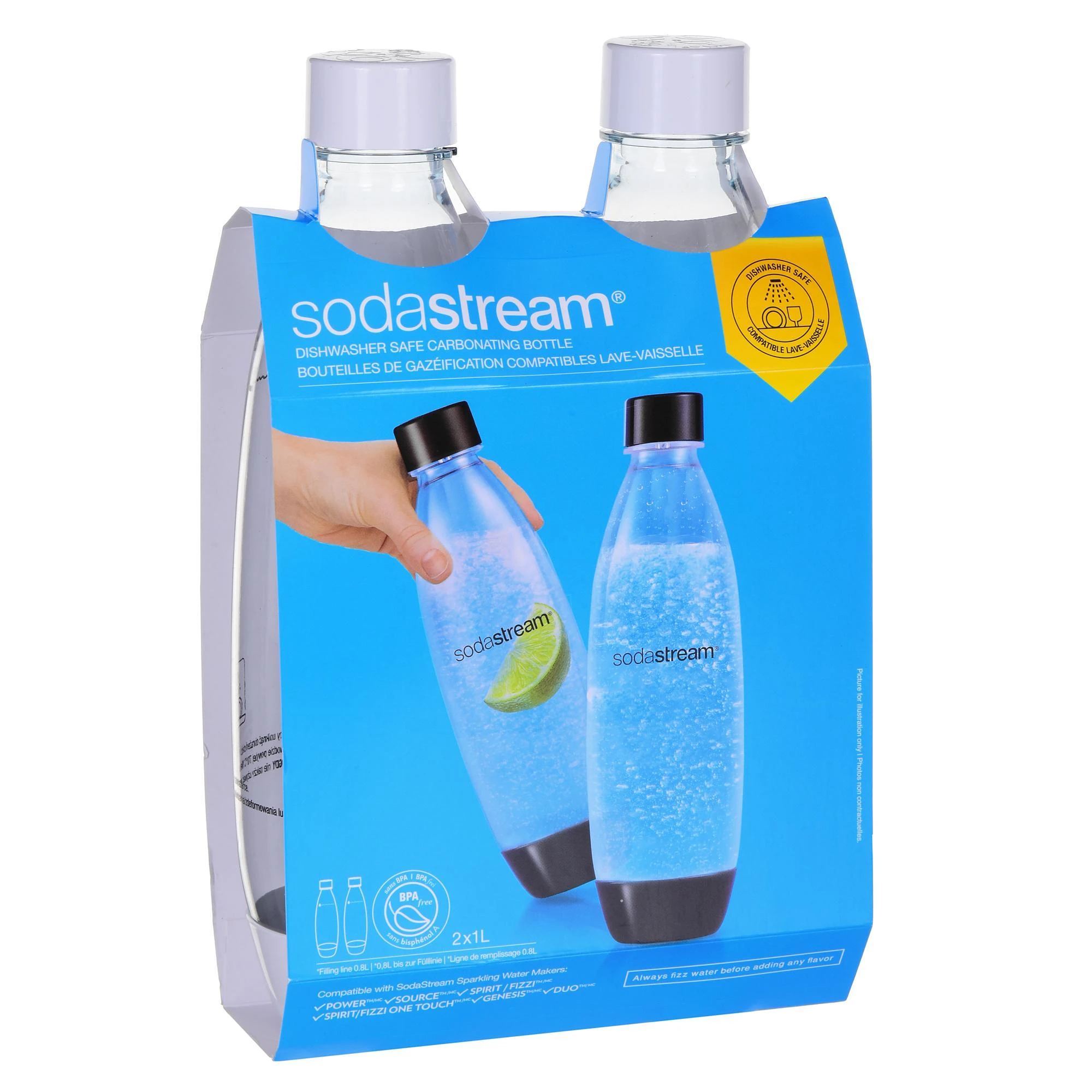 Buteliukai SodaStream Fuse, 1l, 2 vnt