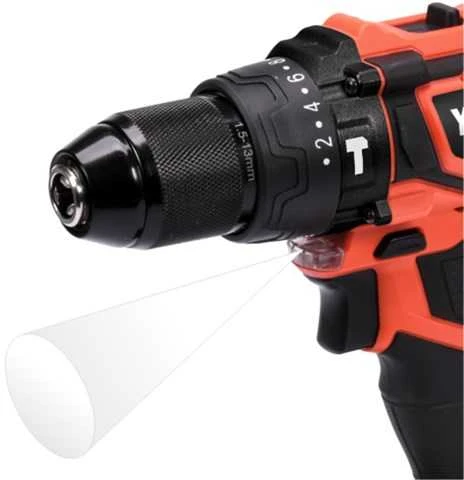18V 42Nm 1x2,0Ah ličio jonų BEŠEPELIŲ GRĄŽAS YATO, YT-82796