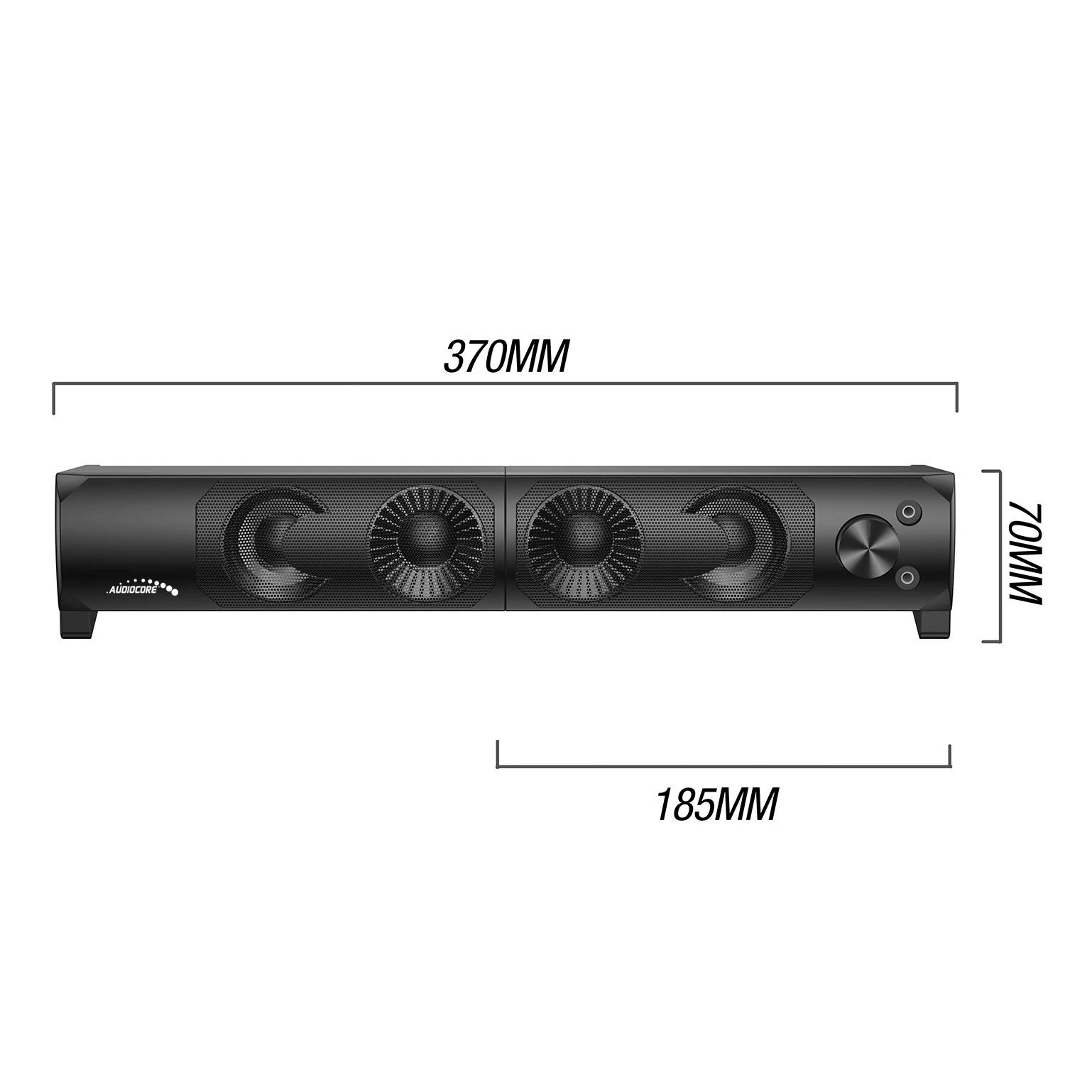 Kompiuterio kolonėlės Audiocore Garso sistema RGB LED Stereo Gaming