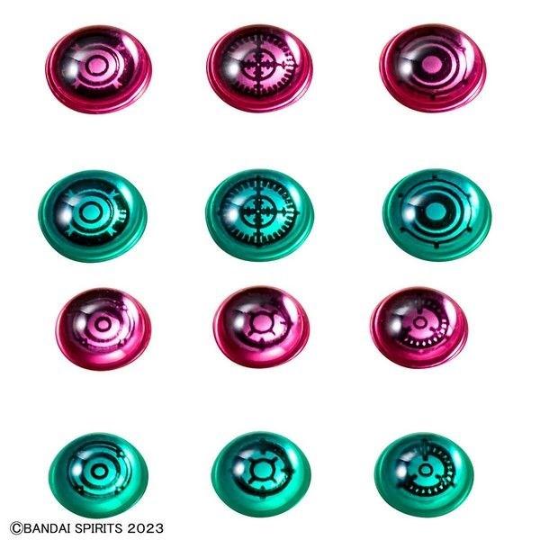 Bandai 30MM 3D lęšių lipdukai robotų modeliams 65019