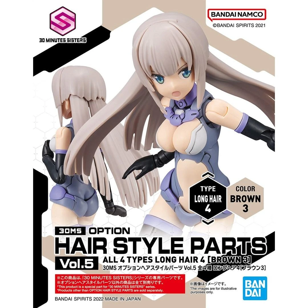 Bandai 30MS papildomos šukuosenų dalys Vol.5 – visi 4 rinkiniai