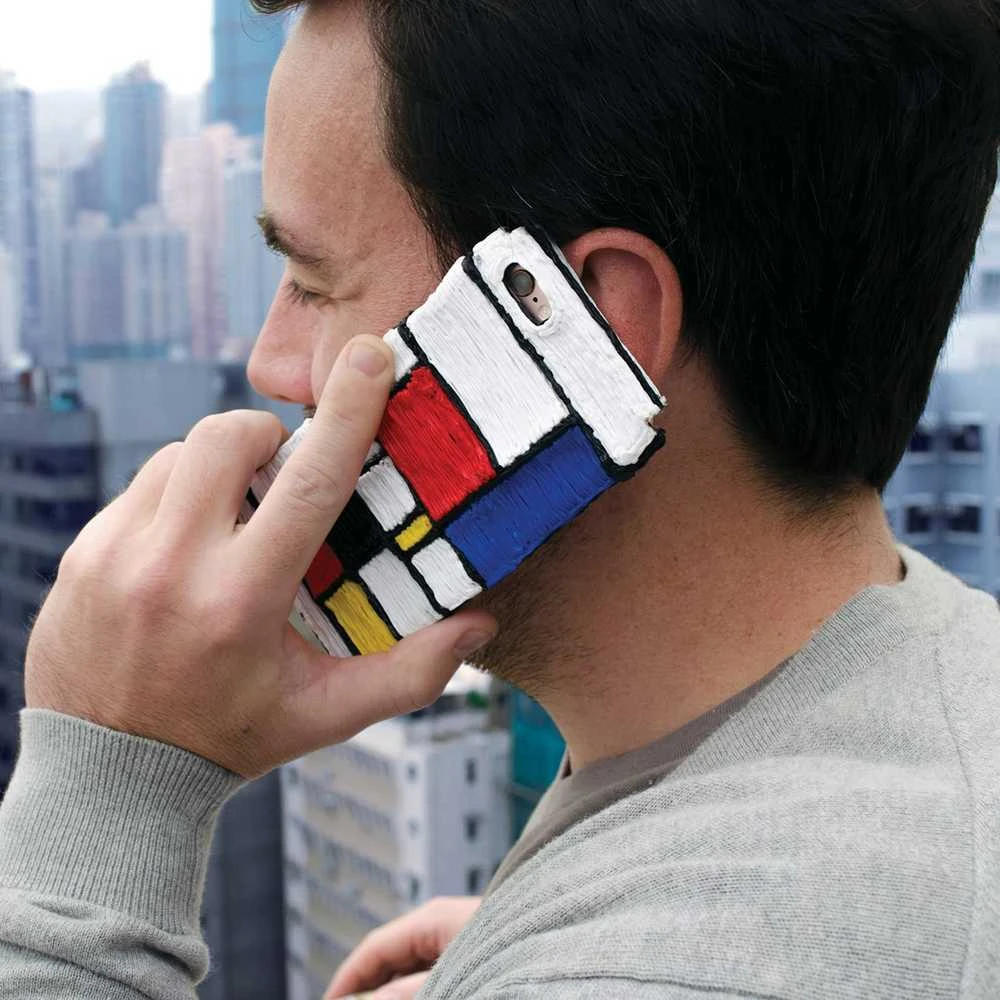 3D piešimo rašikliu sukurtas telefono dėklas