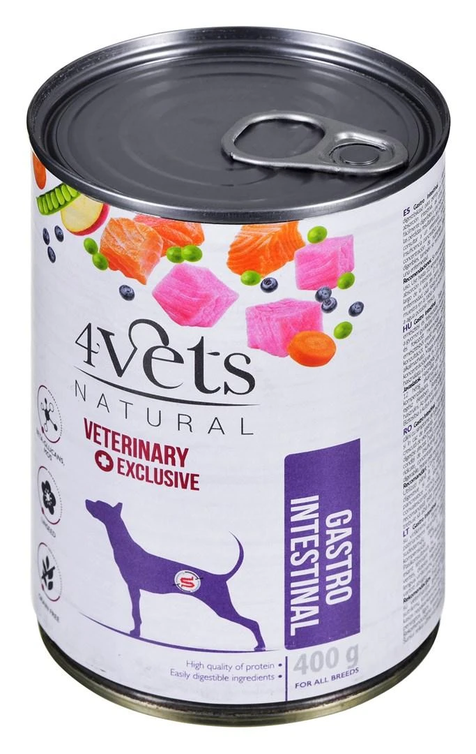 Drėgnas Šunų Maistas - 4VETS Natūralus Gastrointestinis 400g