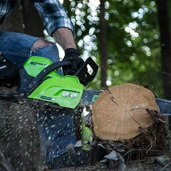Grandininis pjūklas Greenworks GD60CS40; 60 V; 40 cm juosta (be akumuliatoriaus ir pakrovėjo)