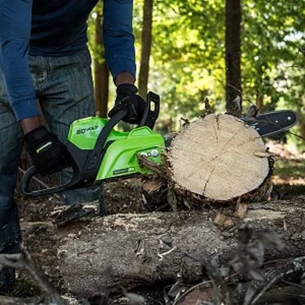 Grandininis pjūklas Greenworks GD60CS40; 60 V; 40 cm juosta (be akumuliatoriaus ir pakrovėjo)