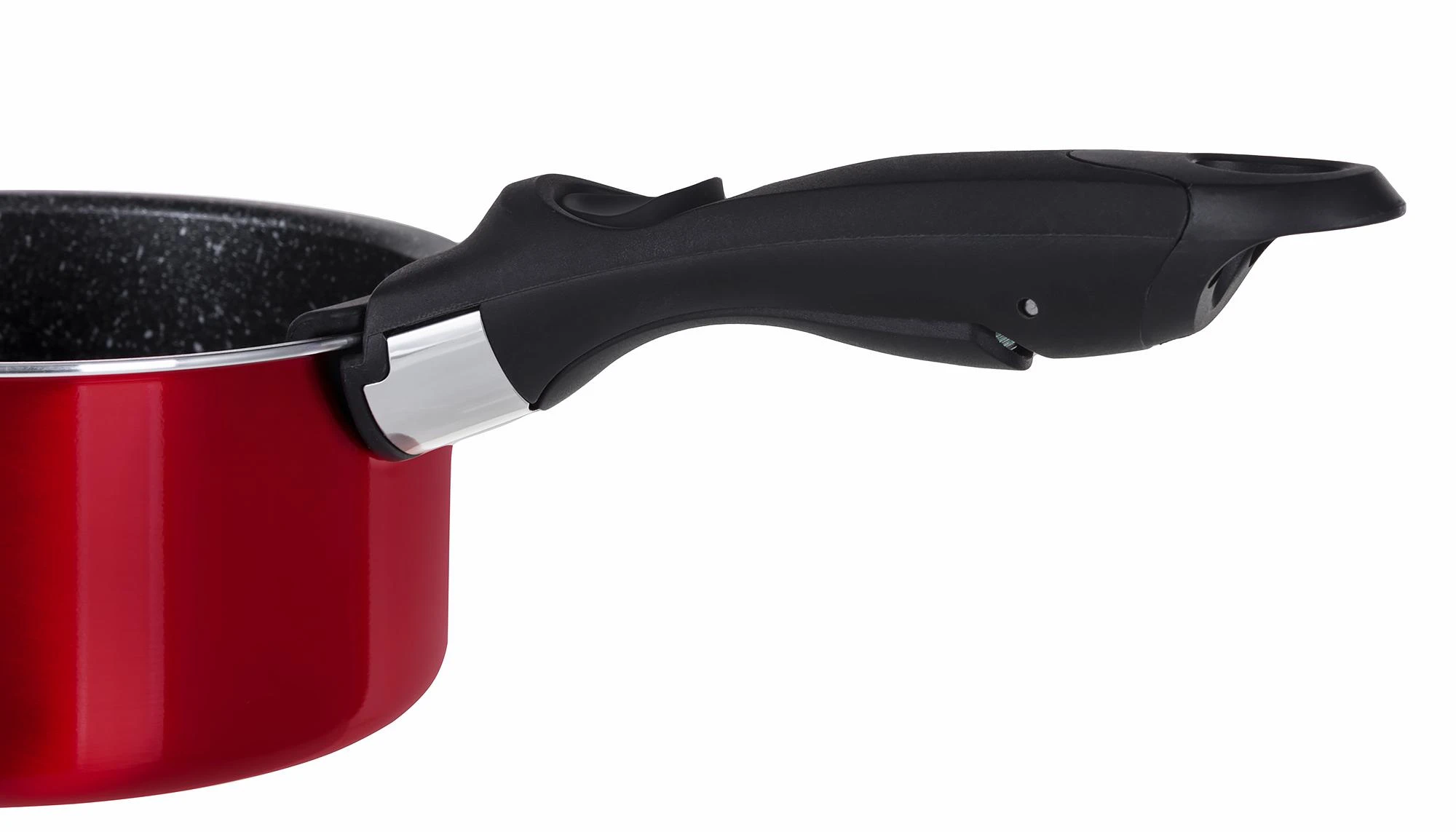 9 DALIES PUODŲ RINKINYS. CLICK & COOK BERLINGER HAUS METALLIC LINE BURGUNDY BH-6145