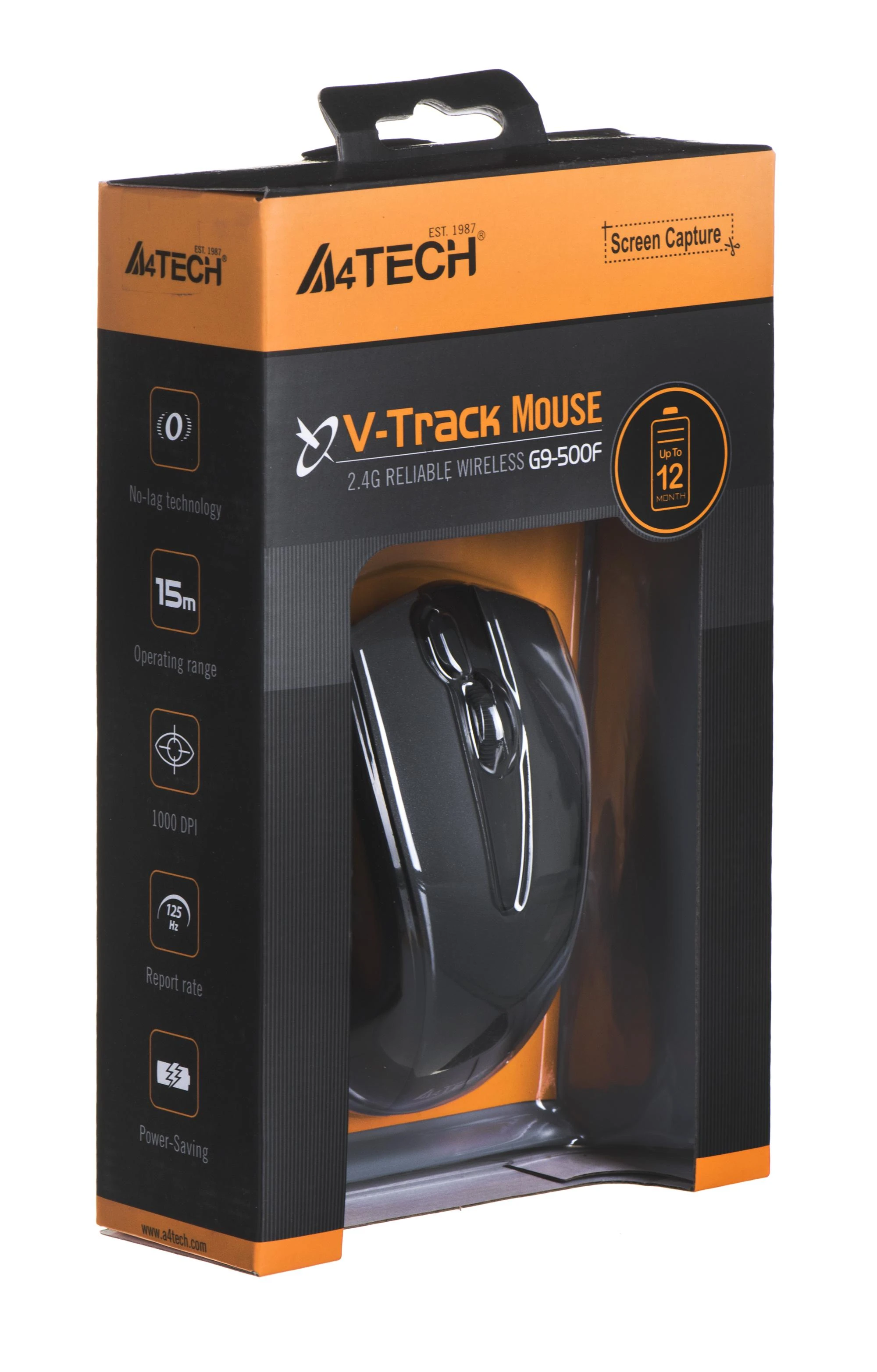 A4Tech A4TMYS40974 Pelė A4Tech V-TRACK G9-500F-1 Juodas RF nano