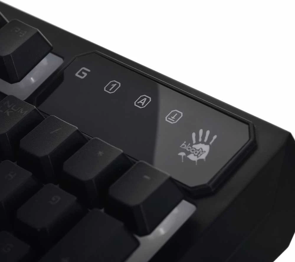 Klaviatūra žaidimams A4Tech B140N su laidu membraninė su pašvietimu juoda