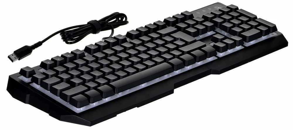 Klaviatūra žaidimams A4Tech B140N su laidu membraninė su pašvietimu juoda