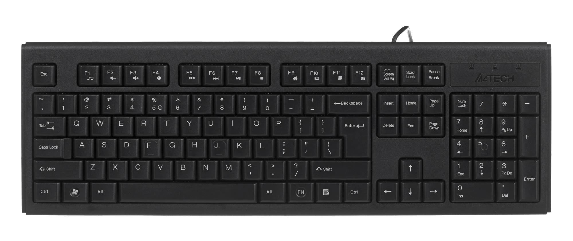 A4Tech ComfortKey KR-83 Klaviatūra, USB jungtis, EN/LT išdėstymas
