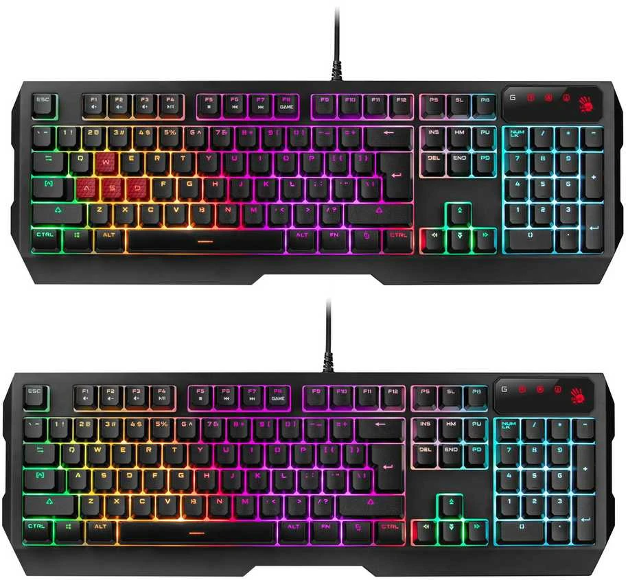 Rinkinys Klaviatūra su pele A4Tech Bloody B1700 su laidu juoda