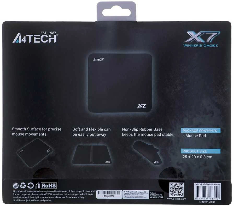 A4Tech A4TPAD33458 Pelės kilimėlis XGame X7-200MP