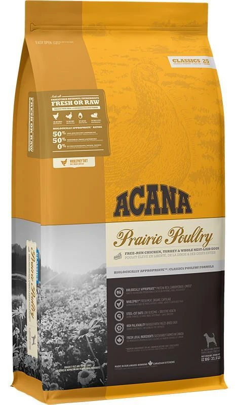 Sausas Šunų Maistas - ACANA Classics Prairie Paukštiena 14,5kg Suaugusiems Su Vištiena