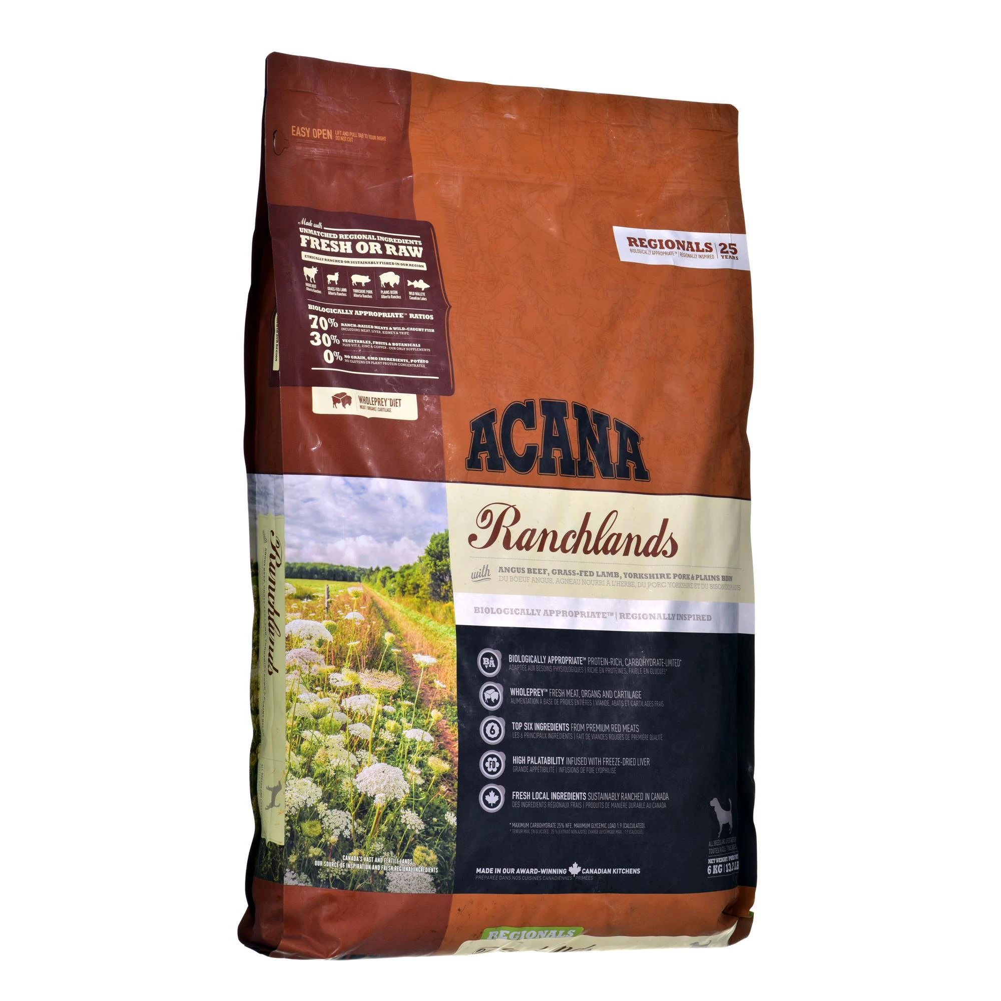 Šunų Maistas - Acana Highest Protein Ranchlands 6 Kg