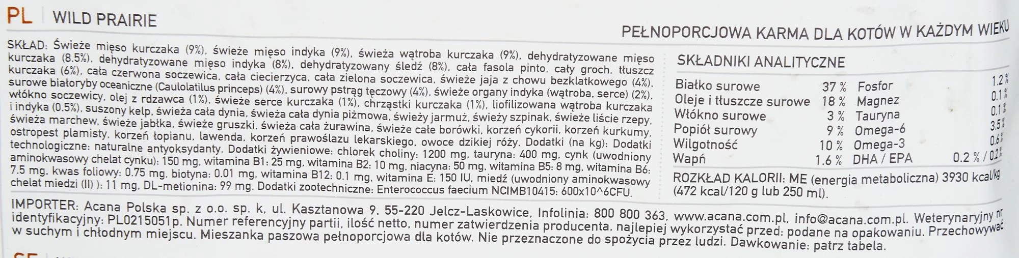 ACANA Wild Prairie Cat 4,5kg
