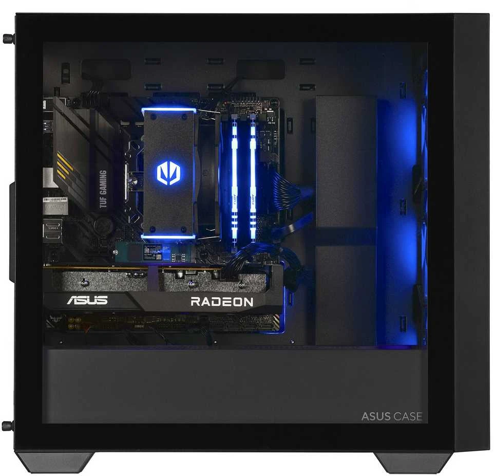 Stacionarus kompiuteris Kompiuteris - Actina AMD Ryzen 5 5600, 16 GB DDR4, 1 TB SSD, Radeon RX 7600 Juoda