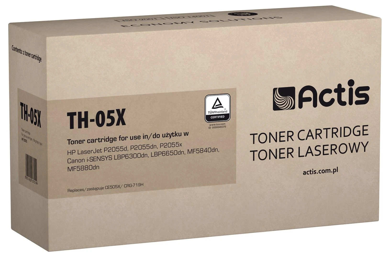 Tonerio Kasetė - Actis TH-05X, Juoda