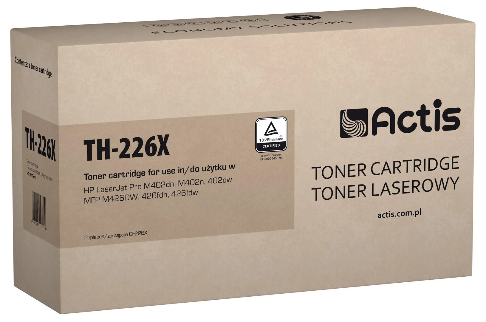 Tonerio Kasetė - Actis TH-226X Juoda 9000 Puslapių