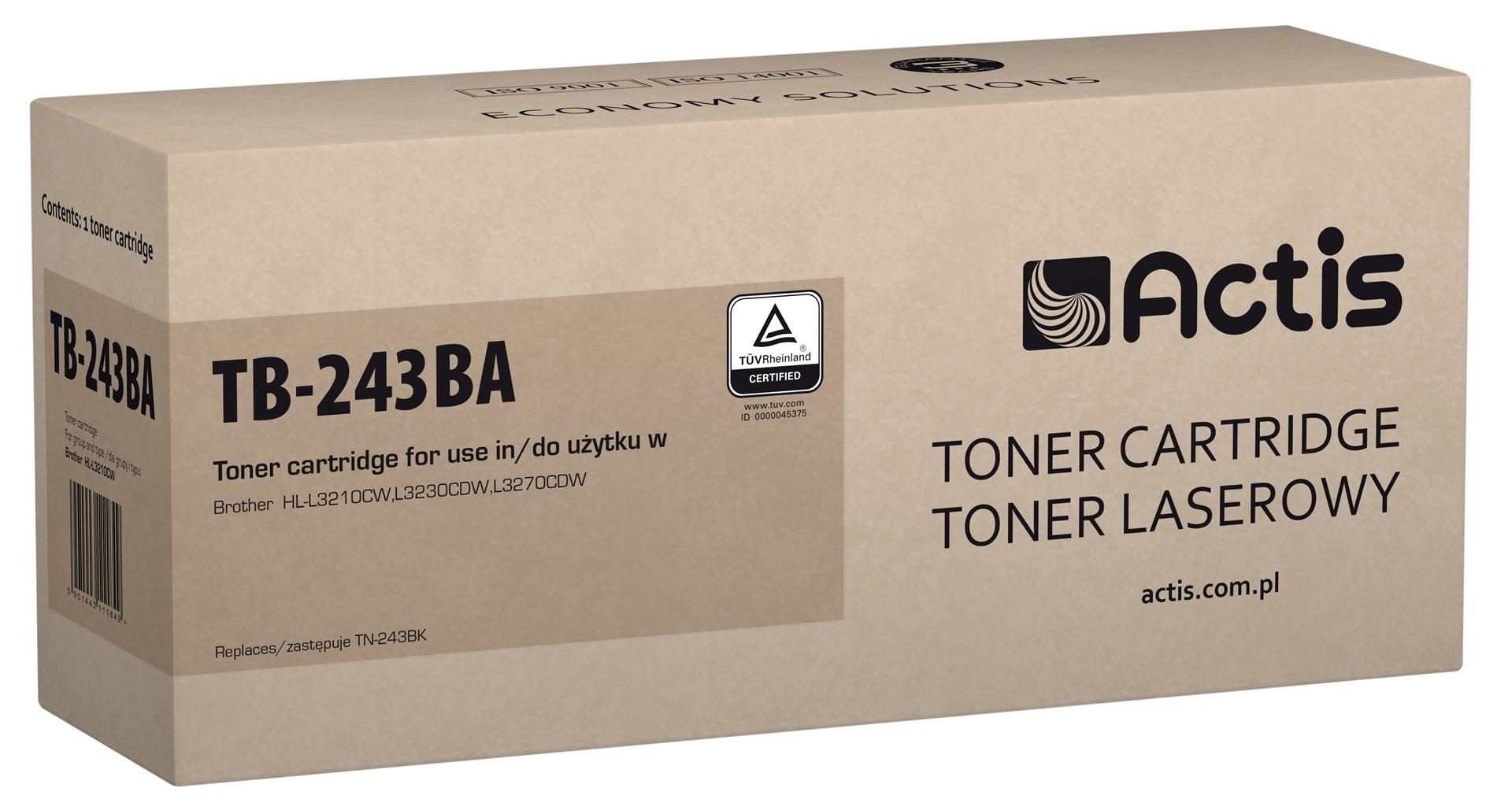 Toneris ACTIS TB-243BA (pakaitinis Brother TN-243BK, standartinis, 1000 puslapių, juodas)