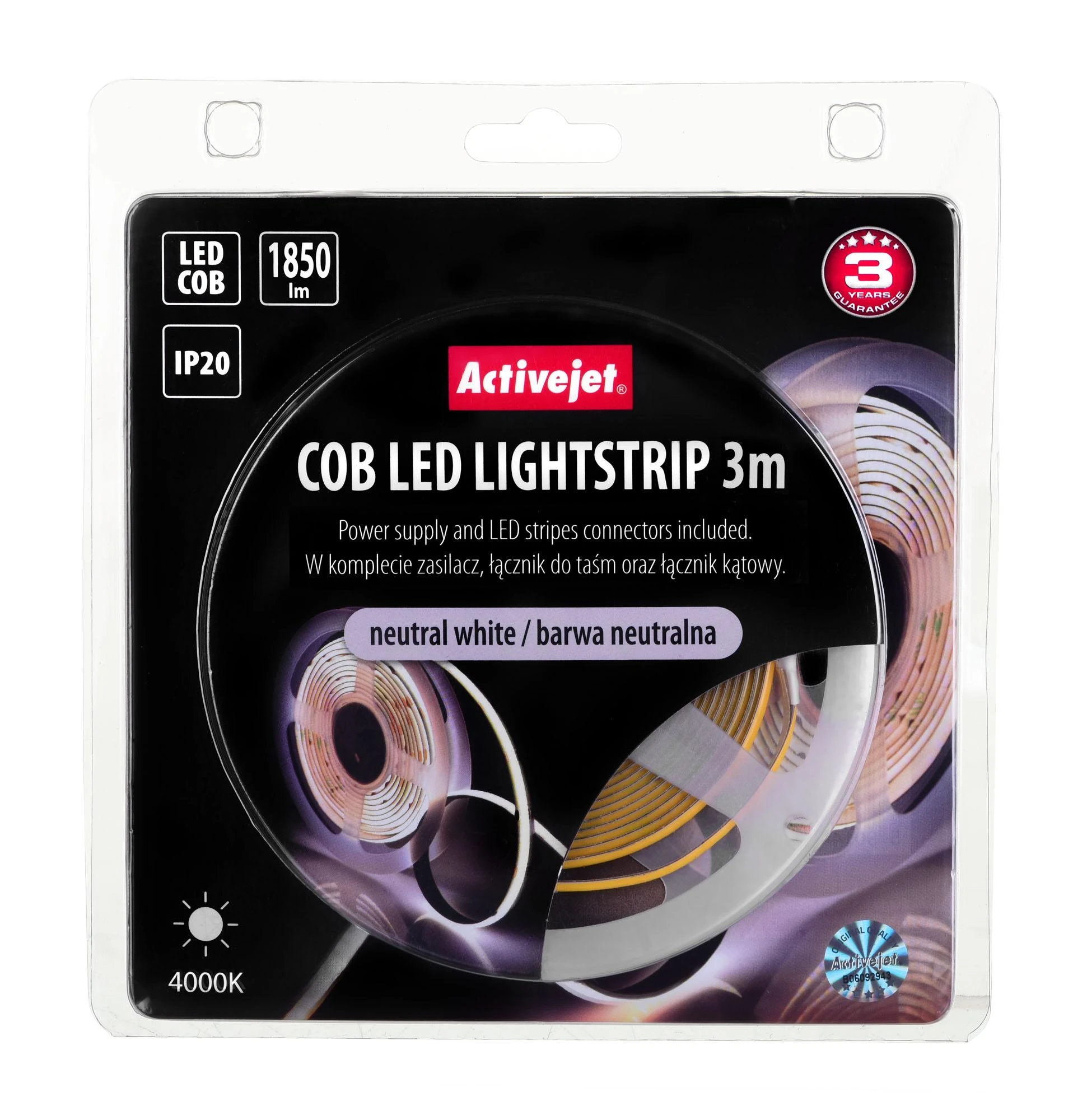 „ActiveJet LED Just“ – „Active Jet AJE-COB“ 3 m neutralus