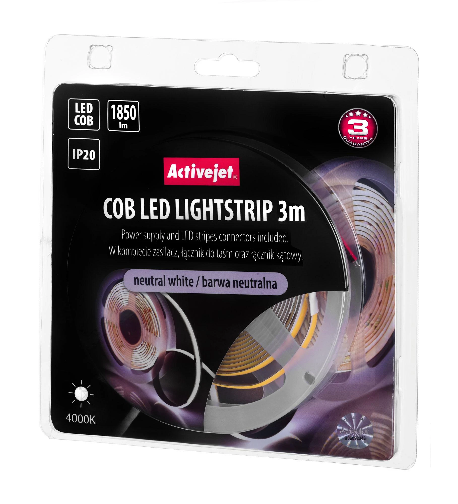 „ActiveJet LED Just“ – „Active Jet AJE-COB“ 3 m neutralus