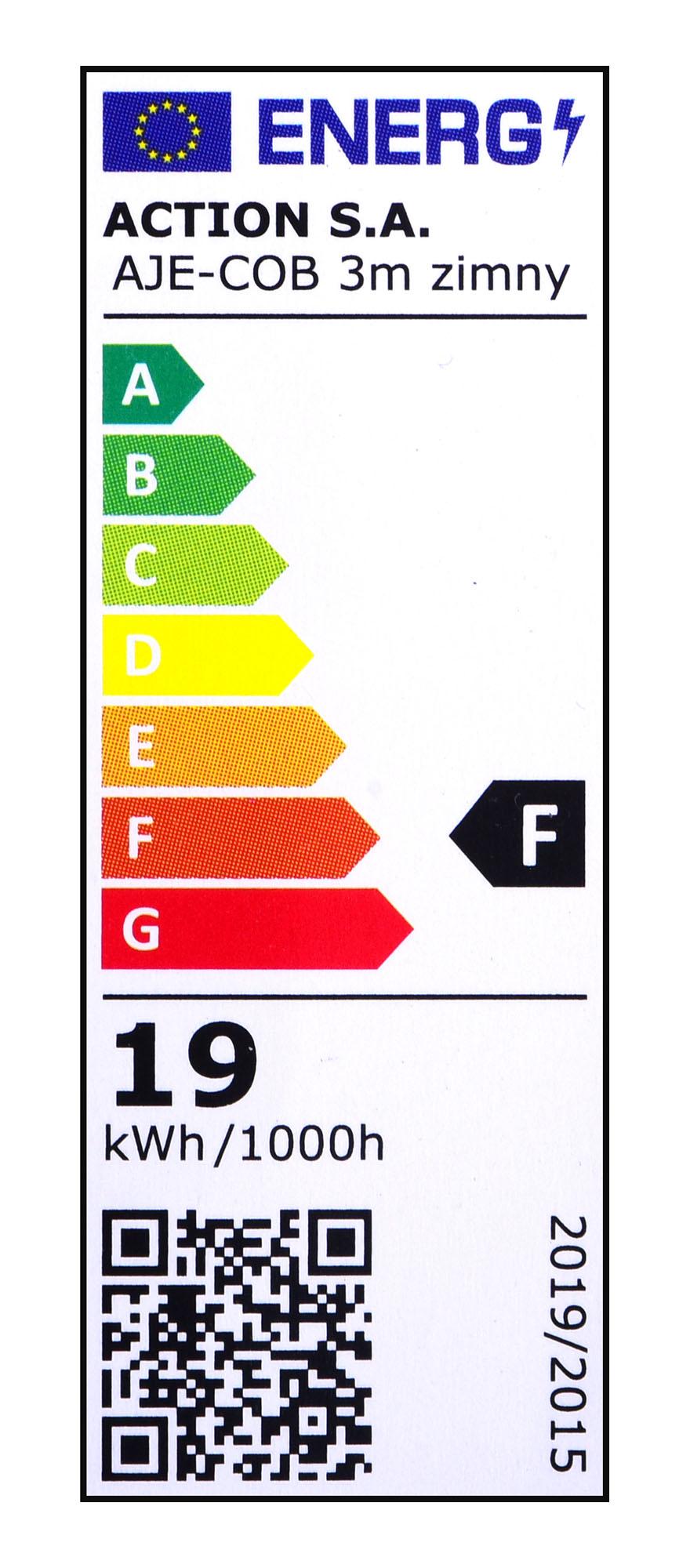 LED Juosta - Activejet AJE-COB 3m Viduje Šaltai Balta