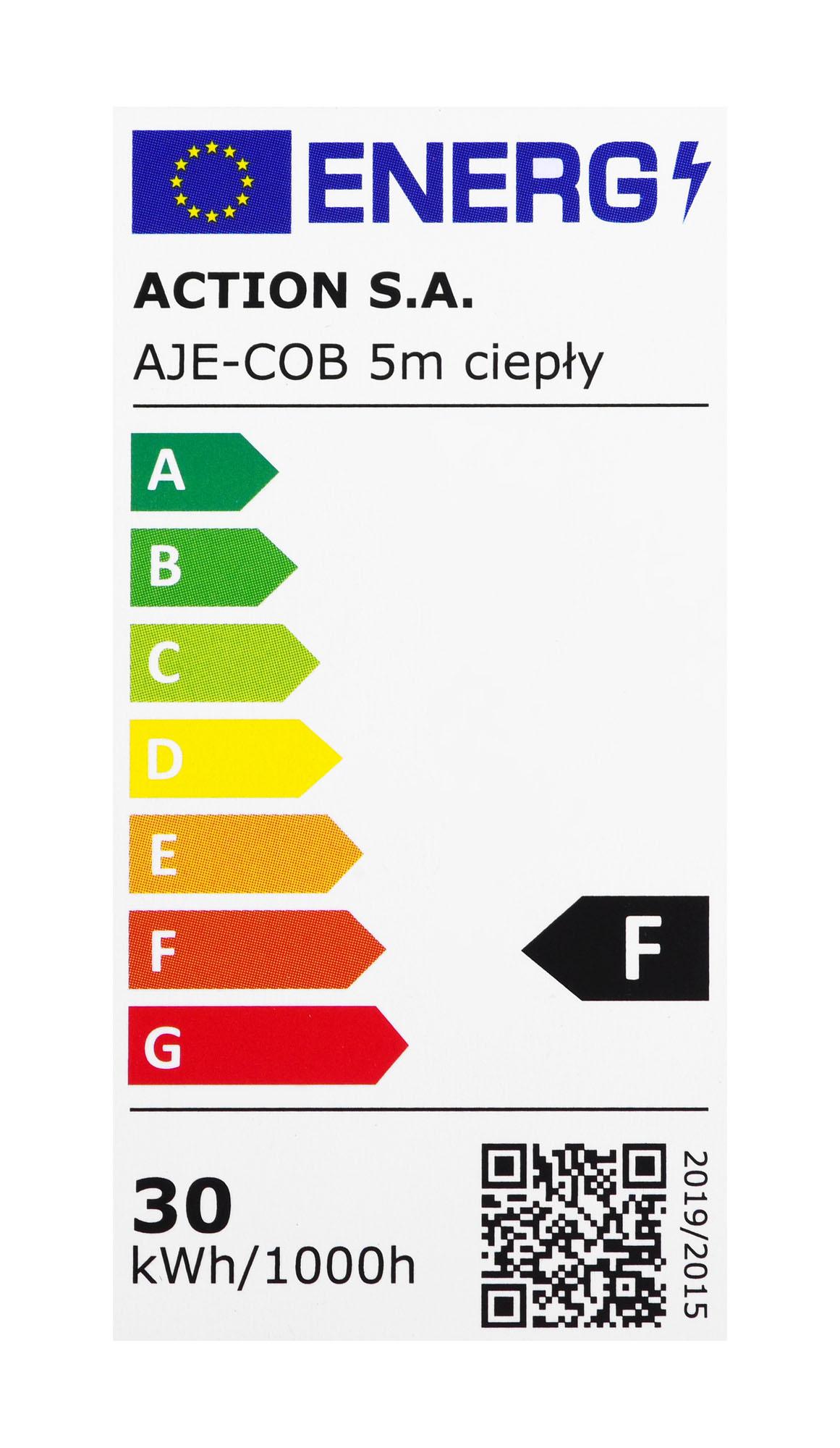 LED Juosta - Activejet AJE-COB 5m Šiltas