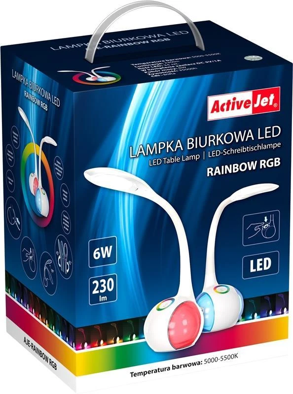 Stalinė Lempa - Activejet AJE-Rainbow 6 W LED Balta