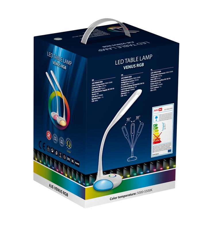 Šviesus stalinis LED „Activejet“ (RGB – daugiaspalvis)