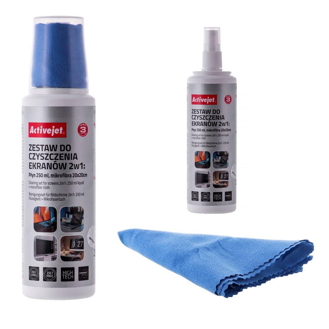 Ekrano Valiklis - Activejet 2in1 250 ml/20x20 cm