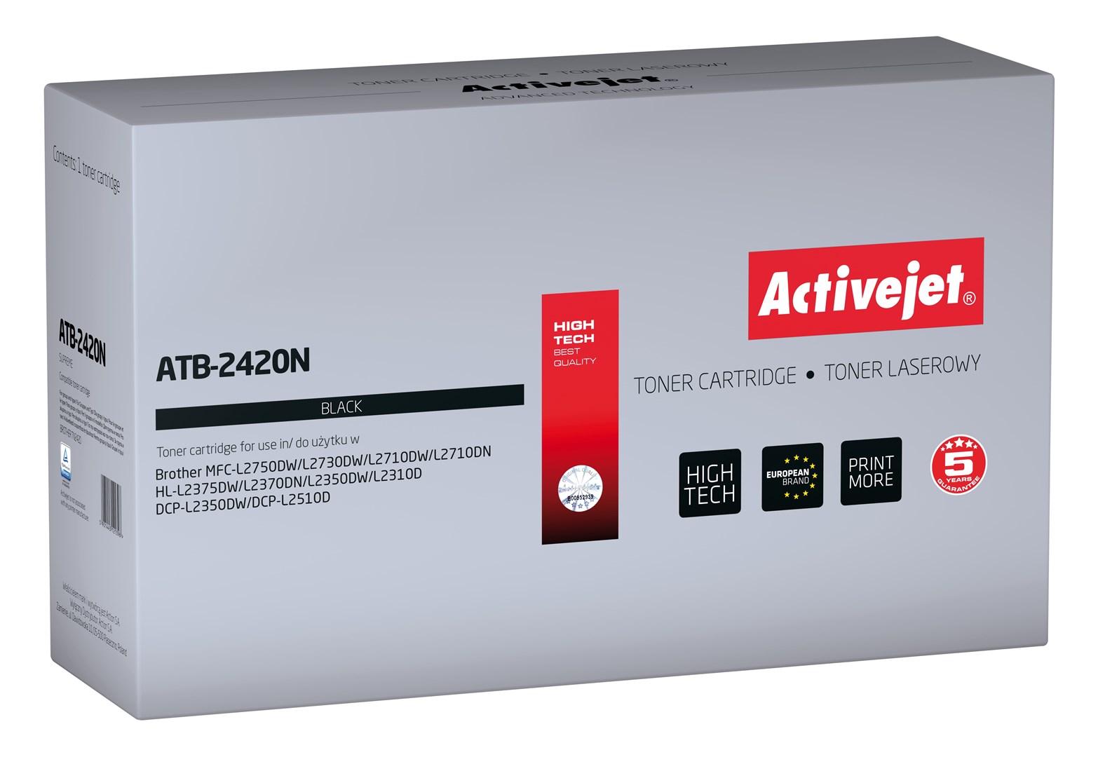 Tonerio Kasetė - Activejet ATB-2420N 3000 Puslapių Juoda