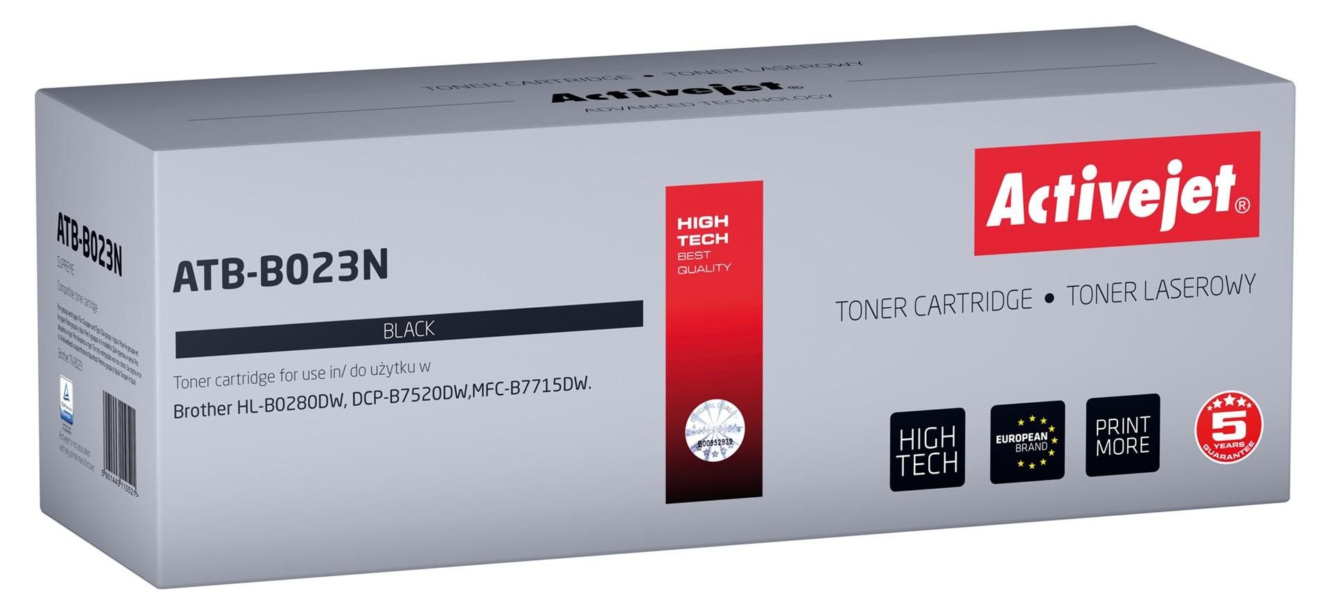Toneris - Activejet ATB-B023N suderinamas su Brother TN-B023 juodas