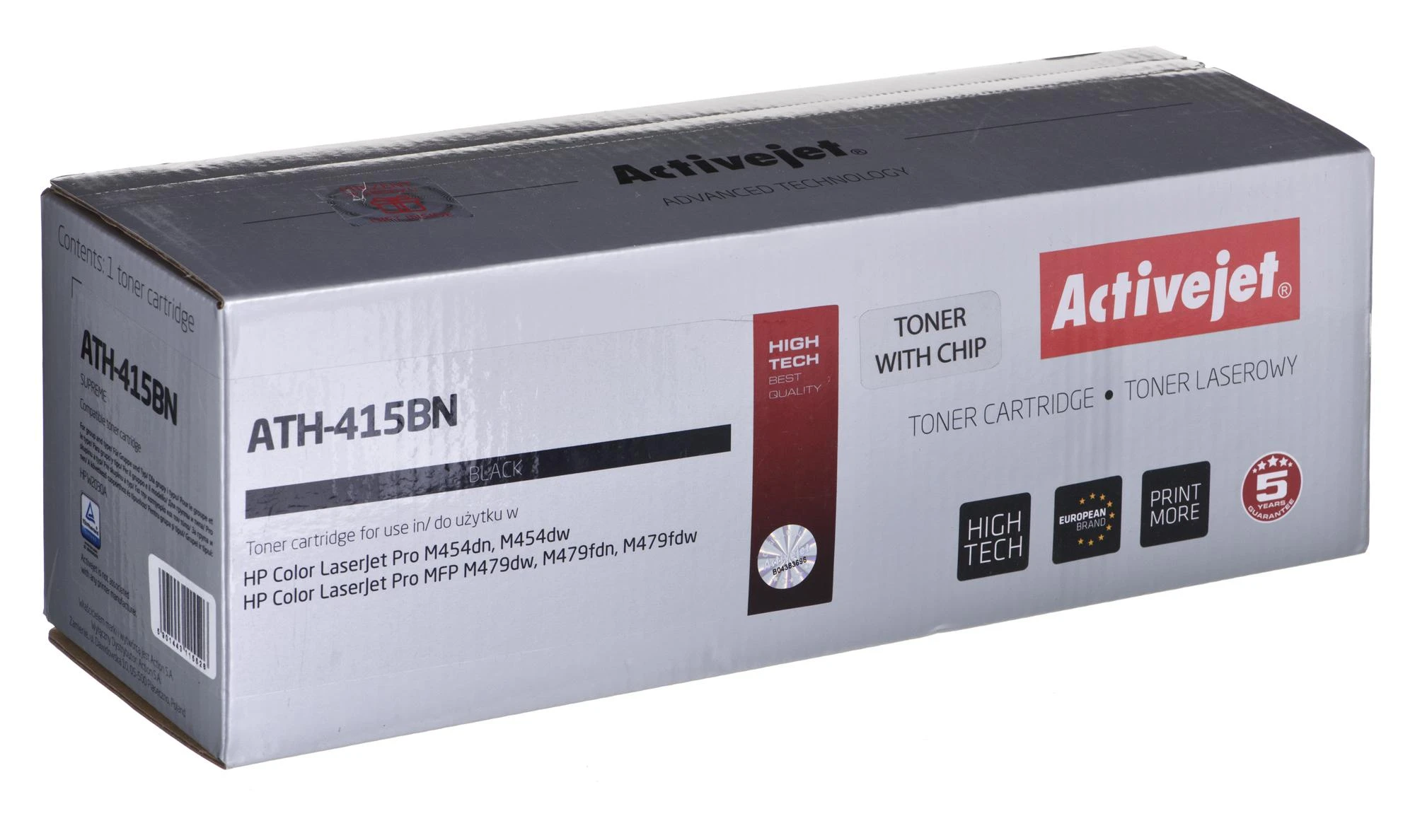 Tonerio Kasetė - Activejet ATH-415BN, Juoda, 2400 Puslapių