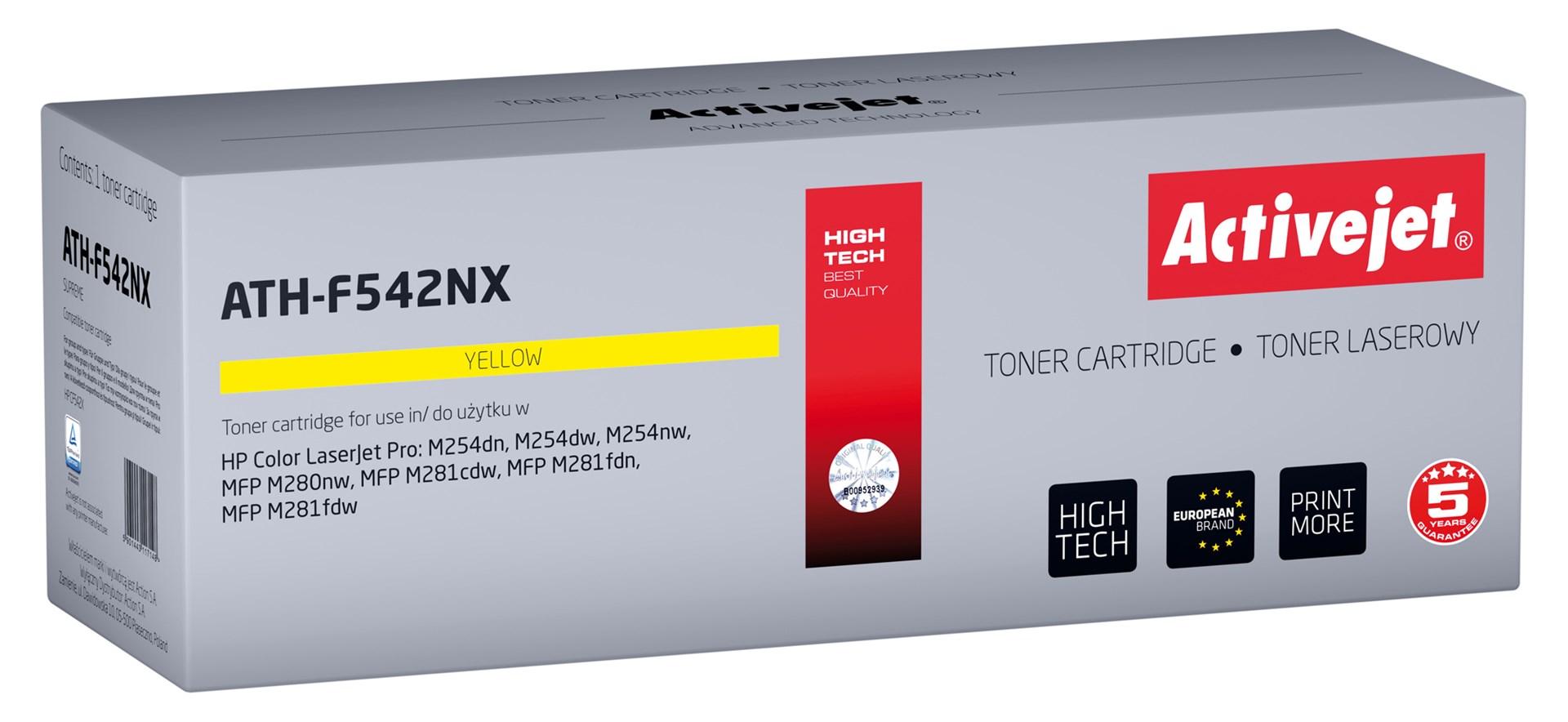 Tonerio Kasetė - Activejet ATH-F542NX 2500 Puslapių Geltona