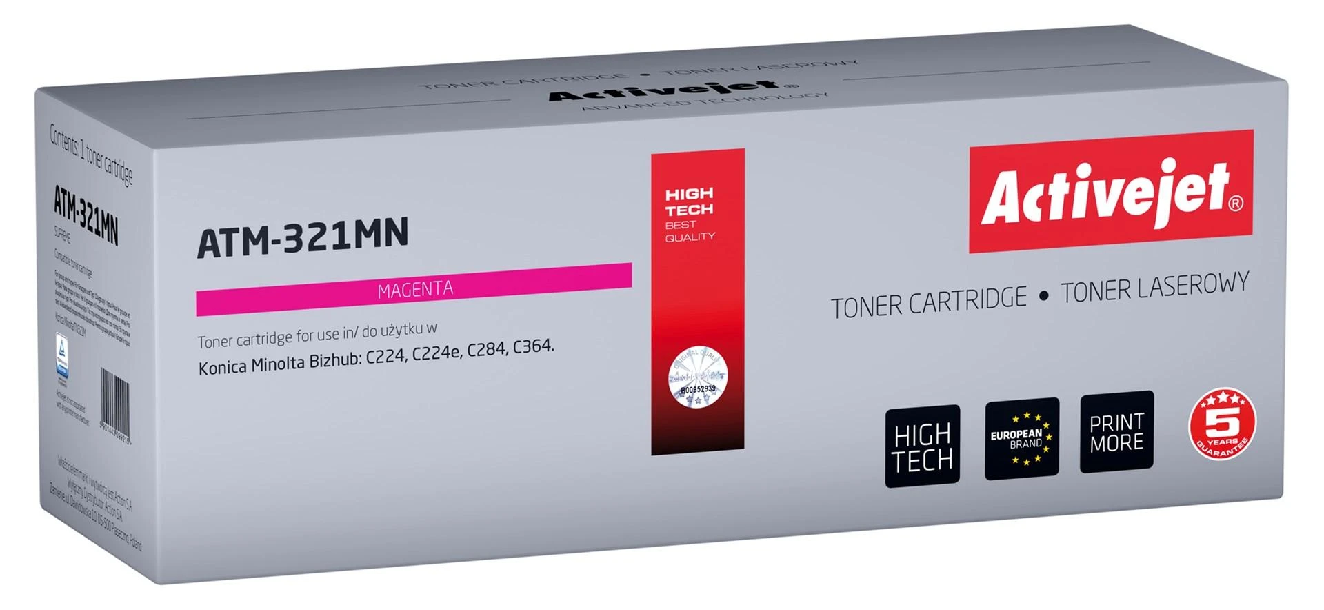 Tonerio Kasetė - Activejet ATM-321MN Magenta