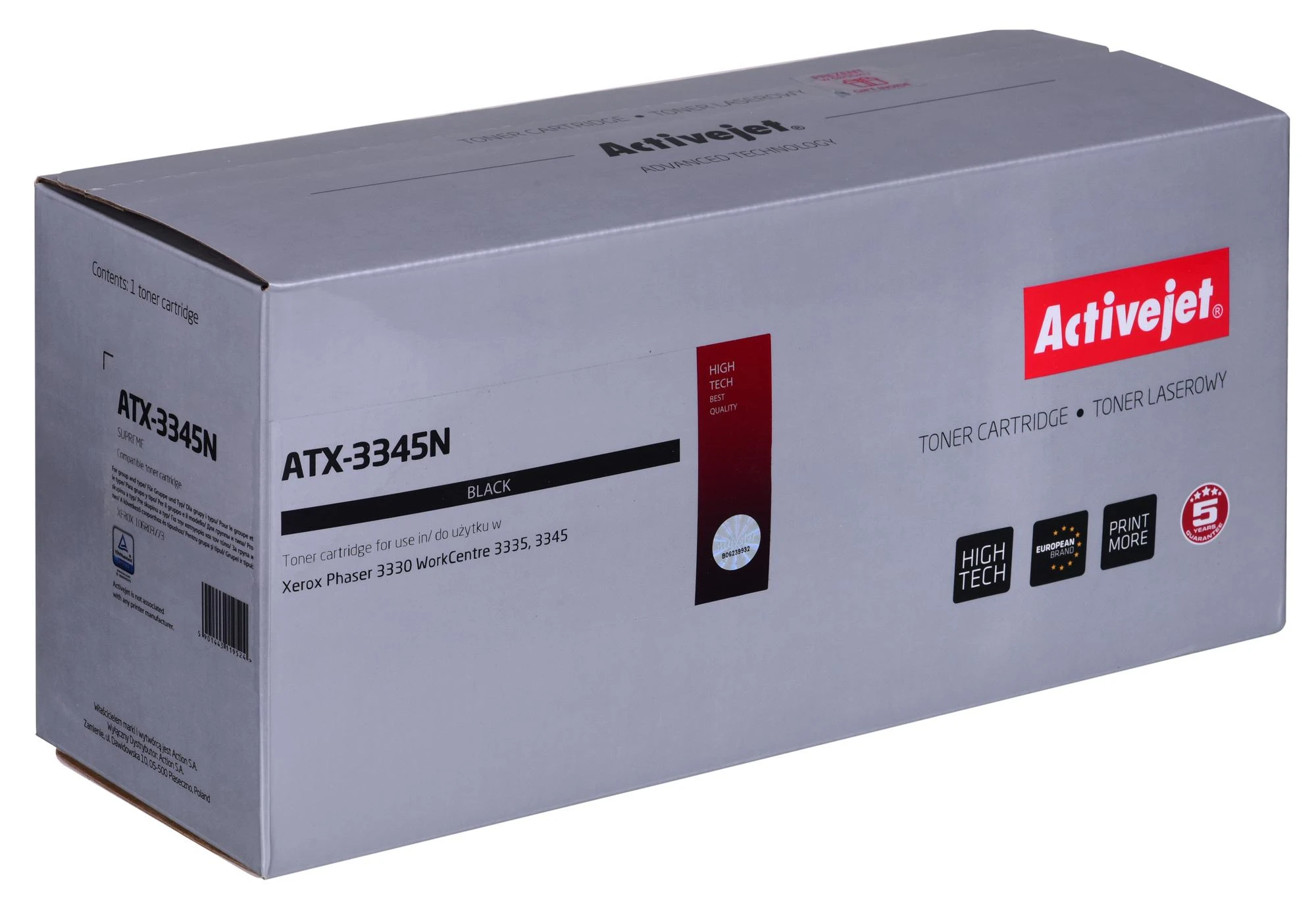 Tonerio Kasetė - Activejet ATX-3345N Juoda 3000 Puslapių