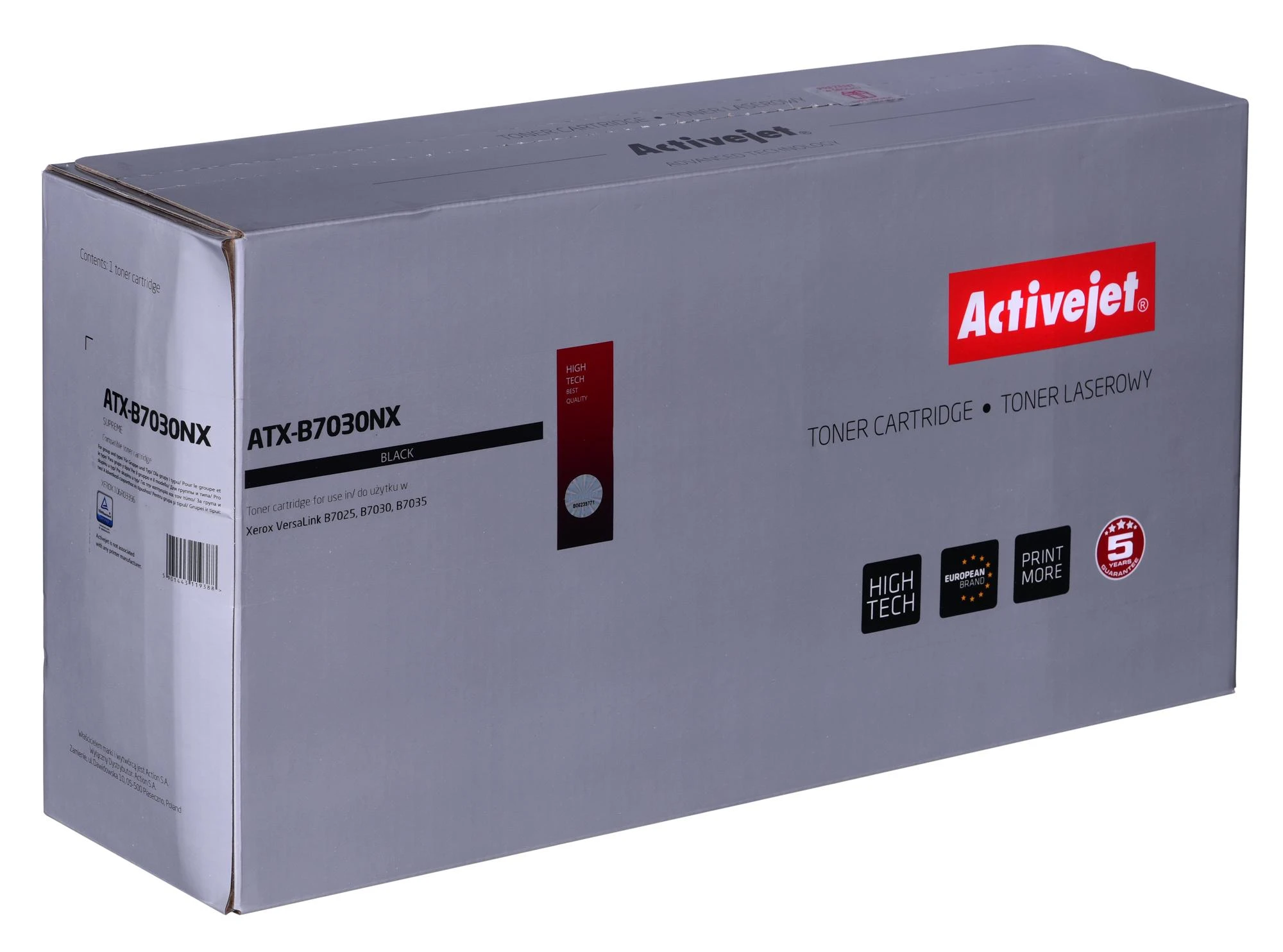 Toneris - Activejet ATX-B7030NX suderinamas su Xerox 106R03396, 30000 puslapių, juodas