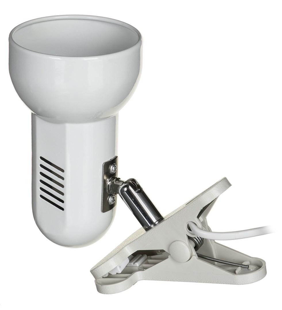 Activejet Clip-on stalinis šviestuvas, baltas, metalinis, E27 sriegis